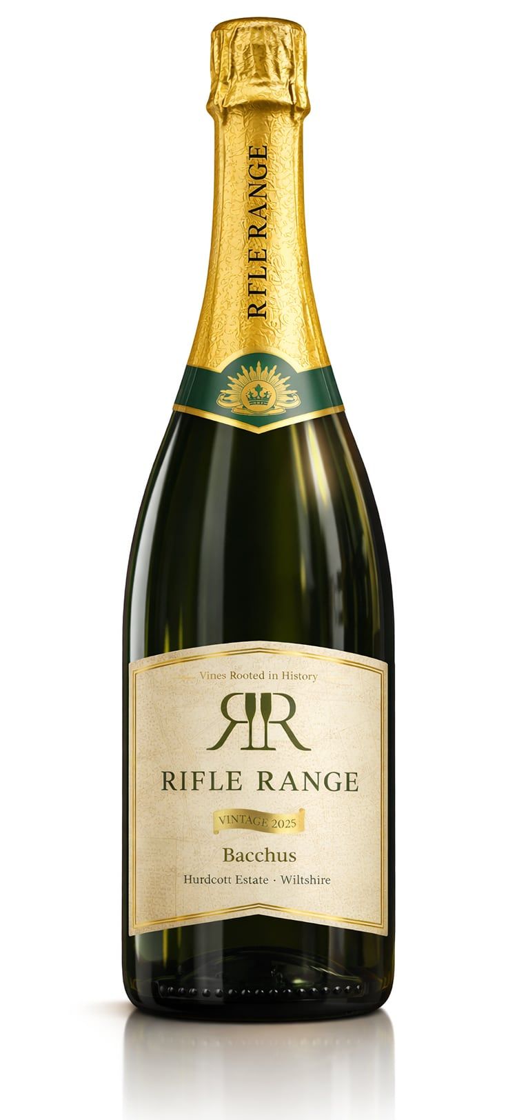 Rifle Range - Bottle branding mockup image.